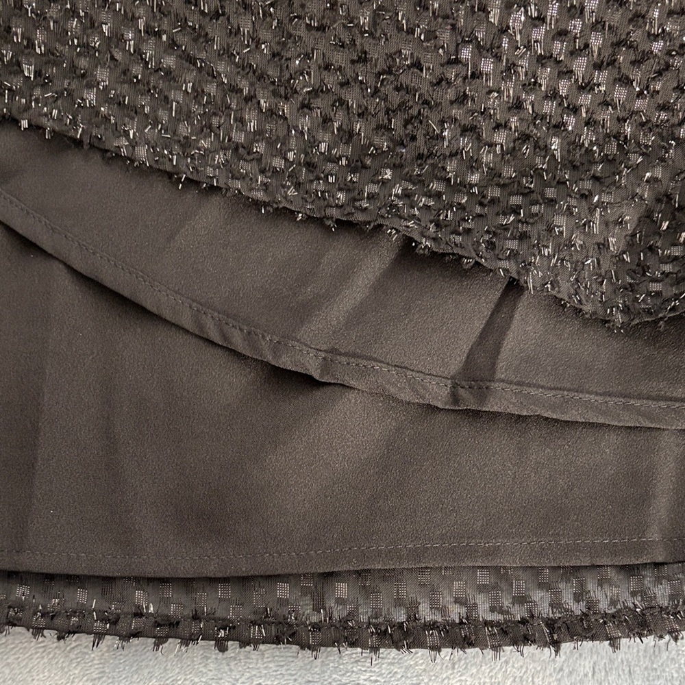 Ann Taylor Factory Black Textured Blouse - Picture 6 of 10
